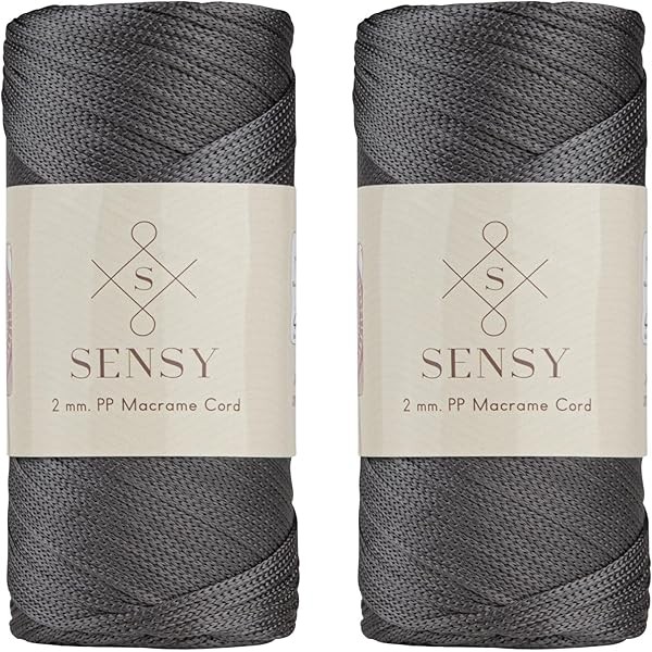 Sensy Premium 2 Pack of 2mm 251 Yards Polyester Rope