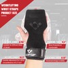 COFOF Weight Lifting Wrist Strap,Double Layer Leather Weightlifting Wrist Strap