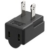 Right Angle Adapter, Plugrand 2-Prong 90 Degree Downward Angled AC