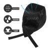 6pzs Gorro Cofia Para Chef Cocinero Estilo Turbante Unisex