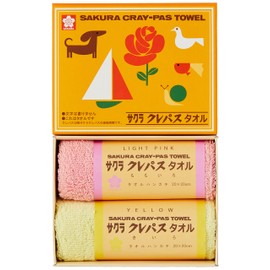 Stylem Takisada-Osaka Sakura Crepas Crepas Towel Towel Set Cotton Pink CR1206-PI