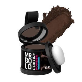 Mr Bold Hairline Powder - Instantly Conceals Hair Loss, MEDIUM BROWN Root Touch-Up Hair Color for Gray Coverage, Hair Shadow Toppers for Women and Men, Thin Hair Powder (10g)