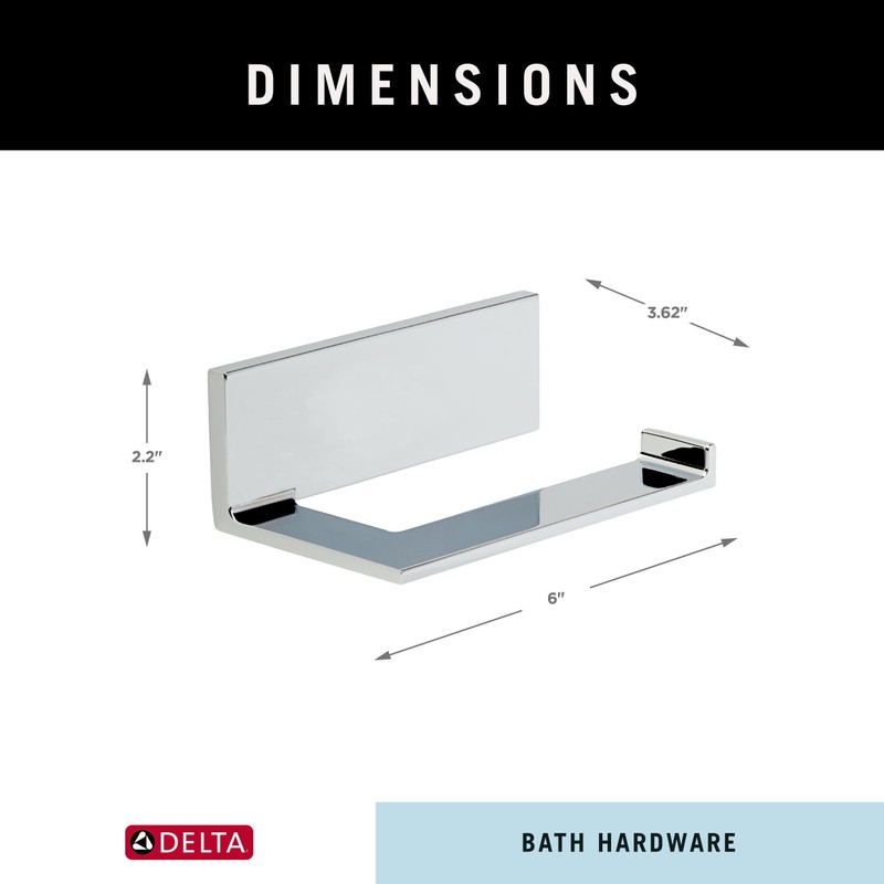 Delta Vero (1-Pack) Toilet Paper Holder Polished Chrome Tissue Roll