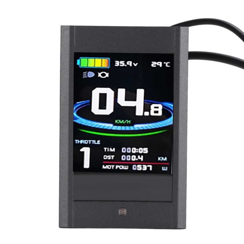 Bike Display Panel Waterproof Colorful Portable 5 Pins 24V 36V