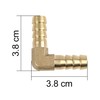 X AUTOHAUX 10mm Brass Barb Elbow 90 Degree Male Fitting