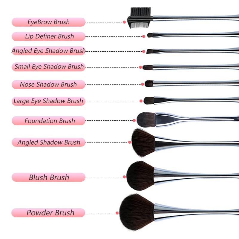 Makeup Brushes Set 10 Pieces Professional Makeup Brushes Synthetic Foundation