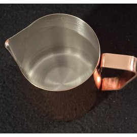 bonVIVO New bonVIVO Milk Frother Steamer Cup Copper Finish Stainless Coffee Creamer