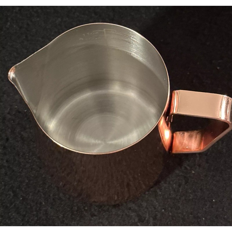 bonVIVO New bonVIVO Milk Frother Steamer Cup Copper Finish Stainless