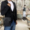 ROYALZ 'Idaho' Modern Small Shoulder Bag Men's Leather Men's Handbag