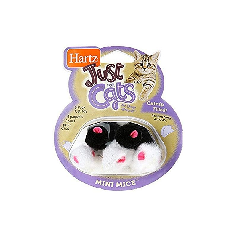 Hartz Just for Cats Mini Mice Cat Toy (5 Pack)