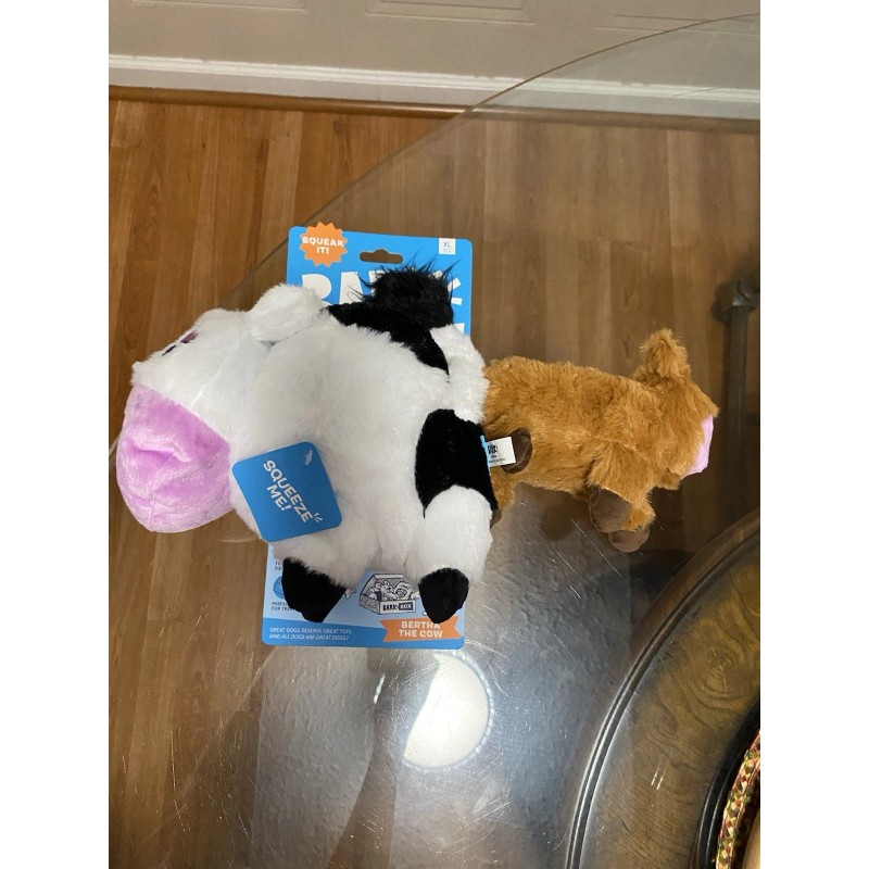 Bark New Bark Box " Bertha the Cow " Dog