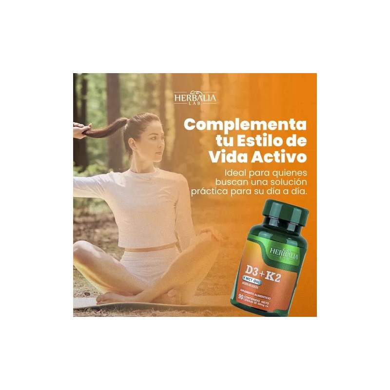 Vitamina D3 + K2 - MCT - Apoyo Óseo -