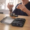 Pastillero Semanal Portátil De Píldora Vitamin Múltiples Negro Rectángulo