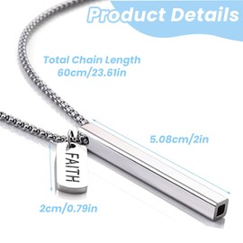 NHQZ Rauchentwöhnung hilfsmittel,raucherentwöhnung Kette,Edelstahl,für Damen Herren Meditations Spirituelle(Silber)