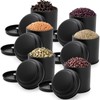 Lawei 9 Pack Tea Tin Canister with Airtight Double Lids,