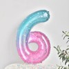 40 Inch Starry Sky Gradient Number 6 Balloons for 6th