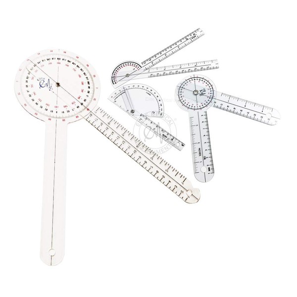 EMI 4 Piece Goniometer Set - 12 inch, 6 inch,