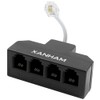 XANHAM RJ11 Cable 4 Way Splitter 6P4C Connector Phone Line