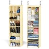 SpaceAid 2 Pack Hanging Closet Organizer and Storage with Dividers,