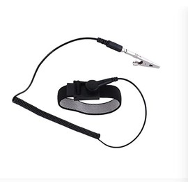 TLONiX Anti-Static Electrostatic Wrist Strap/Black Adjustable Band ESD Discharge Grounding