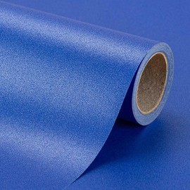 Garbendy Royal Blue Pearly Lustre Paper Wrapping Paper - Solid Color 17 Inches X 33 Feet, Perfect for Wedding, Birthday, Christmas, Baby Shower etc all Occasions