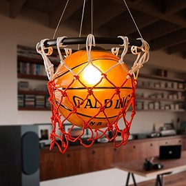 Industrial American Country Chandelier Ceiling Pendant Light Basketball Lighting Hanging Light Warm White for Restaurant Bar Sports Shop by LightInTheBox