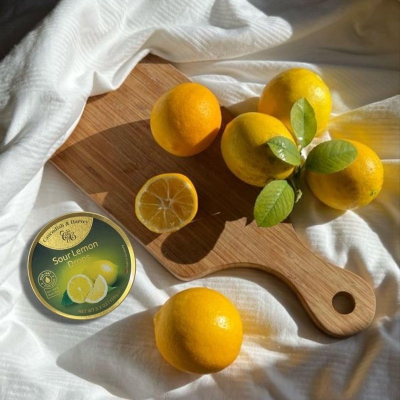 Cavendish & Harvey | Sour Lemon Hard Candy Drops |