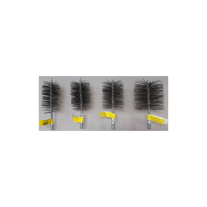 Fireplace Brush Made of High-Quality V4A Stainless Steel V4A (Stainless