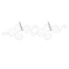 2 Sets Wall Candle Holder Foldable European Style Swirl Wrought