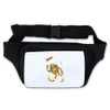Astronaut Monkey Banana Spaceship Waist Bag, black
