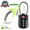 GIVERARE TSA Approved Luggage Locks, Combination Travel Cable Lock, Re-settable