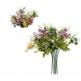 6-Pack Artificial Wildflower Bundles, Faux Spring Flowers for Vase