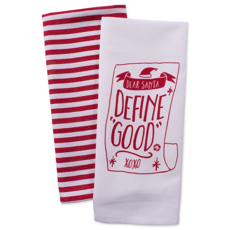 DII Christmas Tea Towels Decorative Kitchen Dish Towel Set, 18x28,