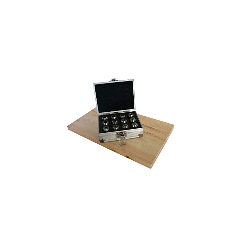 PAULIMOT ER20 Collet Set 2-13 mm 12-Piece in Aluminium Case