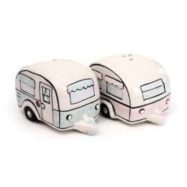 Puckator Home is Where You Park It Caravan Ceramic Salt & Pepper Set