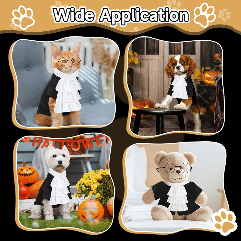 4 Pcs Judge Costume Set Include Dog Judge Robe Adjustable