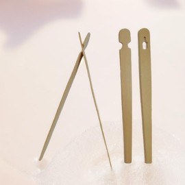 20 Pieces Bamboo Tongs Disposable and Collapsible Kitchen Utensils Bread Tongs Salad Tongs Natural for Easy Carry & Storage and Serving Food