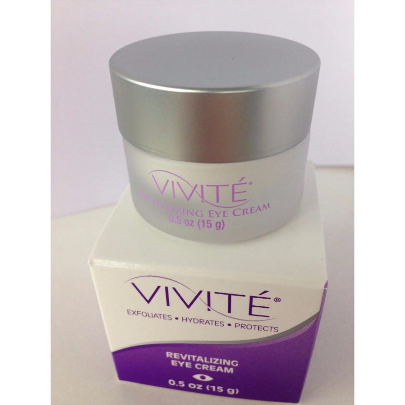 Crema revitalizante para ojos Vivite tarro de 0,5 oz -