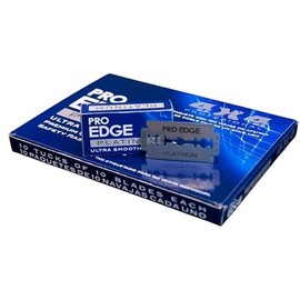 Pro Edge Platinum Navajas de Afeitar, 100 Piezas, Doble Filo, Afeitado Ultra Suave