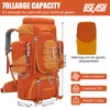 Bseash 70L (65+5) Waterproof Hiking Camping Backpack with Rain Cover,