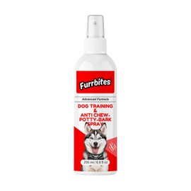 Furrbites Advanced Dog Training Spray | Stops Pee-Potty, Chewing, Barking, Jumping, Food Stealing, Attacks, Markings | Safe, Effective All-in-One Indoor & Outdoor Behavior Spray | 6.8 Fl Oz