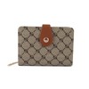 SUGU Printed Small Wallet - Color: Khaki/Brown