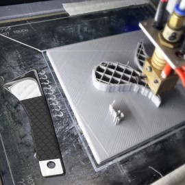 SARDVISA Herramienta profesional para impresora 3D, espátula de extracción de impresora 3D de metal mejorada con agarre cómodo, accesorios de impresora 3D especialmente diseñados para seguridad de