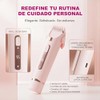 2 En 1 Depiladora Mujer Eléctrica con Luz LED Portátil