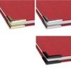 Handmade Certificate Folder with Your Own Name in Red Linen