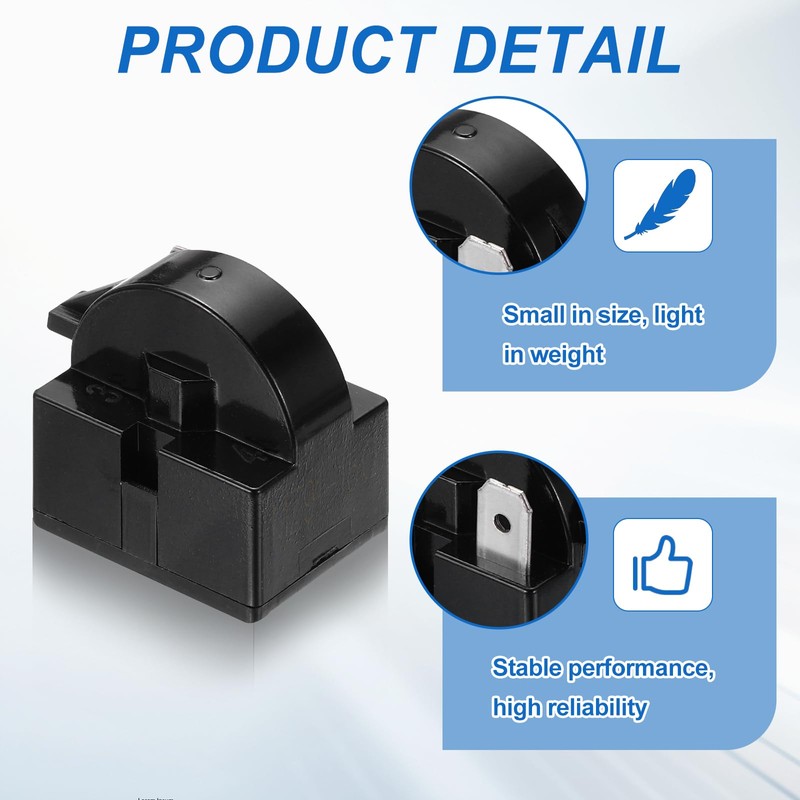 QUARKZMAN Pack of 3 PTC Fridge Starter Relay, 15 Ohm