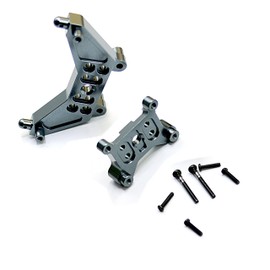 Mesimsple Alum Hyper Go 14301 Shock Tower for 1/14 MJX Hyper Go 14301 14302 Front Rear Shocks Towers Upgrades Parts Gray