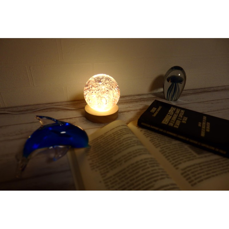 Keystone Glass Art Paperweight Pink Coral IN010528