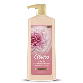 Caress Hydrating Body Wash with Pump For Noticeably Silky Soft Skin Daily Silk Extract and Floral Oil Essence 25.4 oz