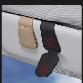 Sunglass Holder for Car, 2 Pack Glasses Hanger Clip for Car Sun Viso, Ticket Card Clip Eyeglass Mount, Sunglass Holder Suitable for Glasses of Different Thicknesses